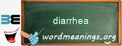 WordMeaning blackboard for diarrhea